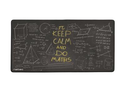 Подлога за глушец Natec Maths Maxi NPO-1455, 800 x 400 mm, црна
