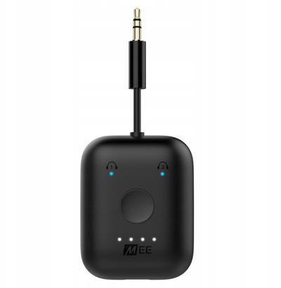Блутут аудио адаптер Mee Audio Connect Air, за авион, поддржува до 2 слушалки, црн