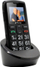 Telefoni Artfone për të moshuar, me butona të mëdhenj, me bazë karikimi, i zi