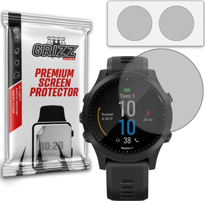 Folie mbrojtëse mat GrizzGlass Garmin Forerunner 945, set 2 copë, transparente