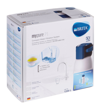 Sistem filtrimi uji Brita Mypure P1 Tap 1 Way Compact, për rubinet kuzhine, i bardhë
