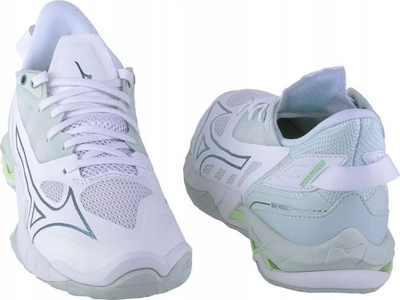 Këpucë për në palestër për goca Mizuno Wave Mirage 5, hendboll, të bardha