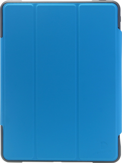 Këllëf tableti DEQSTER Rugged Case 2021, me mbajtëse për stilolaps, kapak që paloset, blu azure
