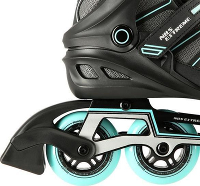 Rola inline Nils Extreme NA14217, rrota 84mm 82A, nr 43, gri me ngjyrë mint