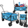 Karrocë plazhi Tourist Beach Cart Deluxe, palosëse 66x48x90cm, mban deri 100 kg, blu