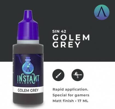 Bojë akrilike Scale Instant Colors Golem Grey, mat, 17 ml, gri neutrale