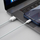 Kabllo USB Baseus Lightning, 2x USB A, 1.5 m, e bardhë