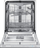 Enëlarëse Samsung DW60R7050SS, 14 sete, e bardhë