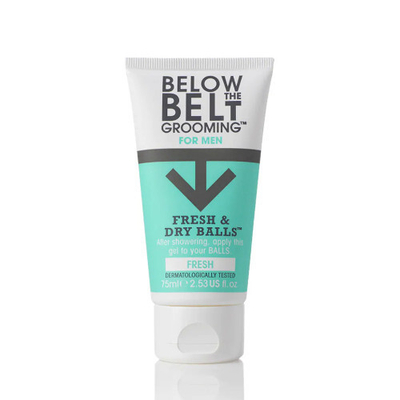 Xhel intim për meshkuj Below the Belt Fresh & Dry Balls, 75 ml