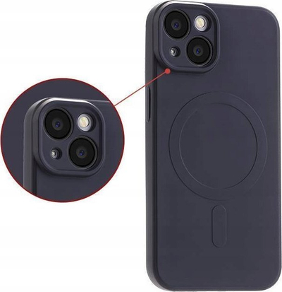 Kapak telefoni MX Liquid Armour për iPhone 15 Plus 6.7", MagSafe, i zi