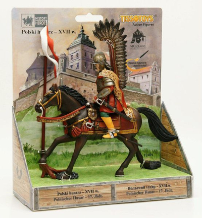 Боречка фигура Tissotoys Полски Хусар 17 век, 8.2 cm, повеќебојна