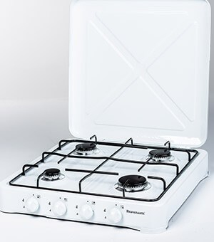 Skare me gaz Ravanson K-04T, 4 djegës, 5.45 kW, e bardhë
