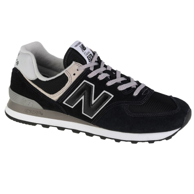 Atlete New Balance ML574EVB, lëkurë ekologjike, shollë gome, ngjyrë e zezë