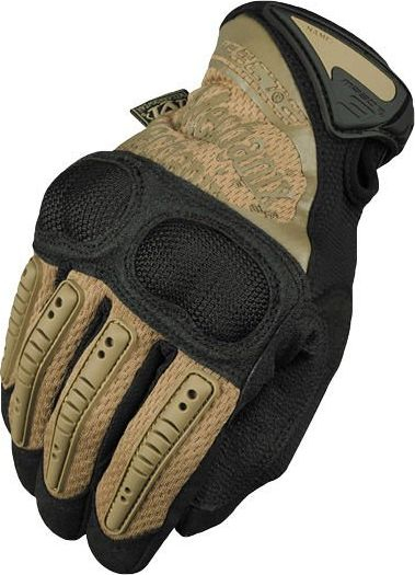 Doreza taktike Mechanix Wear M Pact 2XL, shuplakë lëkurë sintetike, mbrojtëse gome, tan me të zezë