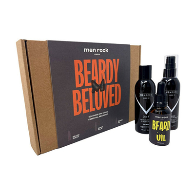 Set Men Rock London Oak Moss Beard Care, balsam 100 ml + sapun 100 ml + vaj 30 ml