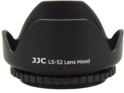 Parasole lente JJC LS-52, universale 52mm, për kamera SLR DSLR, e zezë