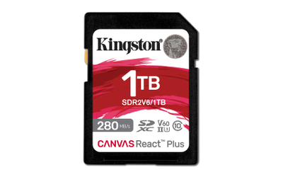Kartë memorie Kingston Canvas React Plus, SDXC, 1TB, CL10