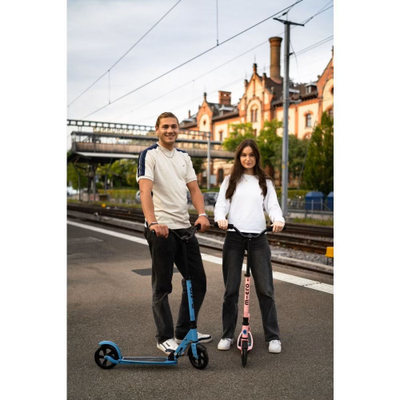 Trotinet Micro Speed Deluxe, për të rritur dhe fëmijë, deri 100kg, rozë neon