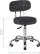 Stol kozmetik Activeshop A-007, rrotullues, rregullim lartësie, i zi