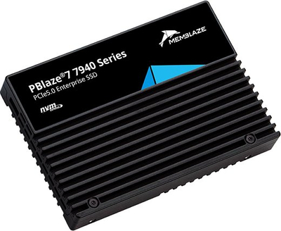 SSD за деловна употреба Memblaze PBlaze7 7940, 15.36TB, PCIe 5.0 NVMe, U.2 15mm, црн