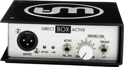 DI Box aktiv Warm Audio Direct Box Active, për skenë dhe studio, kasë metalike, portokalli