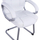 Karrige Sora me mbulesë PU 63x67x112cm (HM1144.02), bardhë