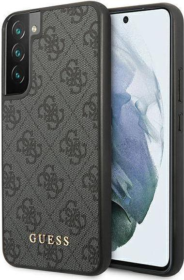 Mbrojtëse telefoni Guess GUHCS22SG4GFGR, Galaxy S22, hardcase lëkurë sintetike, gri