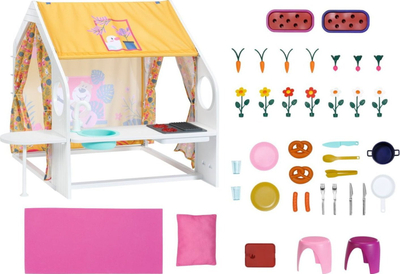 Shtëpizë lodre Baby Born Weekend Play House, me kuzhinë, për kukulla 43 cm, shumëngjyrëshe