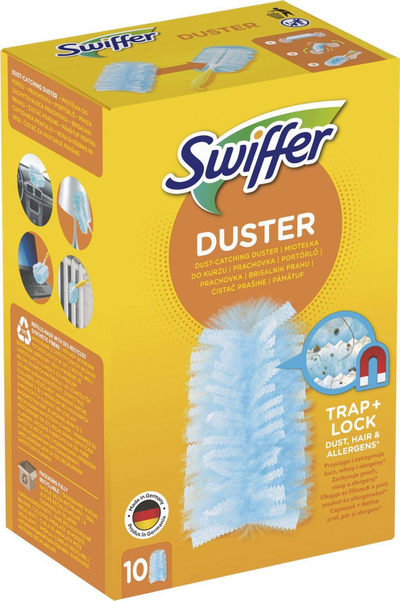 Refill për furçë pluhuri Swiffer Duster, 10 copë, sintetik, blu