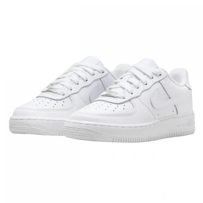 Atlete për kalamoj Nike Air Force 1, lëkurë, taban Nike Air, të bardha