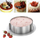 Formë rrethore për tortë Cake Tin Confectionery, që çahet e rregullohet 16–30 cm, çelik inox, ngjyrë argjendi