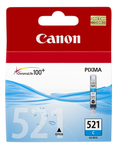 Кертриџ боја Canon CLI-521C, цијан, 9 ml