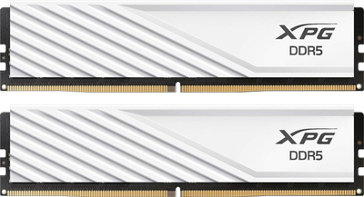 Ram për kompjuter tavoline XPG Lancer Blade, 32GB DDR5 6400MHz, set 2x16GB, e bardhë