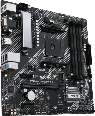 Pllakë amë Asus PRIME A520M-A II, AM4, DDR4, e zezë