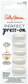 Thonj artificialë Sally Hansen Perfect Press-on Nails Only Have Ice for You, set 30 copë, gjatësi medium, ngjyrë e çelët me shkëlqim