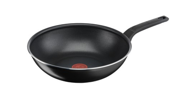 Tigan Wok Tefal Titanium 28cm, veshje jo ngjitëse, i zi