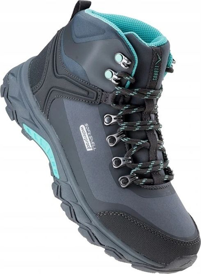 Këpucë trekking Elbrus Eglinter Mid WP W, për goca, që s’i hyn uji, gri