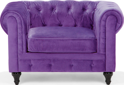 Fotelje Chesterfield Velvet, kadife, stil klasik, vjollcë