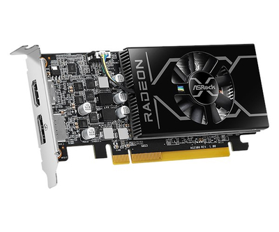 Графичка картичка ASRock Radeon RX 6400, 4GB GDDR6, low profile, црна