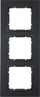 Kornizë trefishe Berker B.7, montim vertikal horizontal, anthracite mat