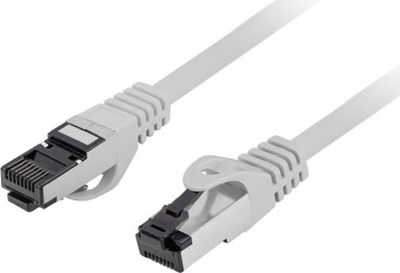 Kabllo rrjeti Lanberg Patchcord Cat8.1 S/FTP, 1m, gri