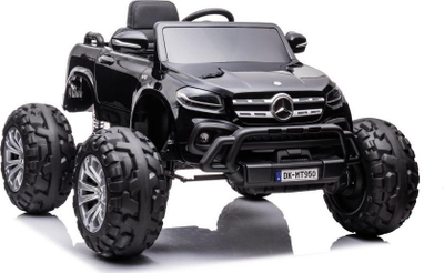 Makine elektrike për kalamoj Mercedes X 350d 4Matic 4x4, 2x12V, me telekomandë, e zezë me llak