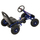 Gokart me pedale Enero Sports Go-Kart 01, deri 30 kg, me frena dore, blu e zi