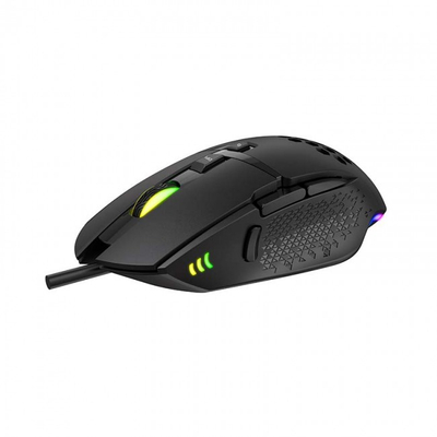 Gejмерски глушец Havit HV-MS1012, со кабел, 3200DPI, RGB, 7 копчиња, црн