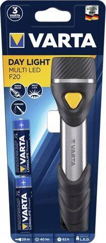 Elektrik dore VARTA Day Light Multi LED F20, i zi / argjendtë