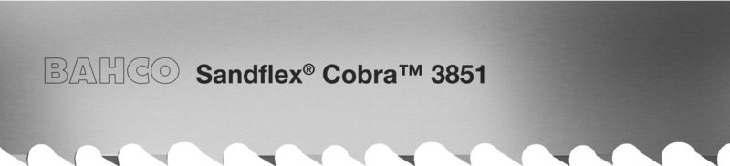 Sharrë bandë Bahco Sandflex Cobra 3851, teh 41×1.3 mm, 1.4/2 TPI, argjendtë