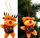 Ornament varës Saska Christmas Reindeer, 22cm, shumëngjyrësh