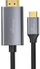 Adapter video MediaRange USB C 3.2 në HDMI, kabllo 1.8m, i zi