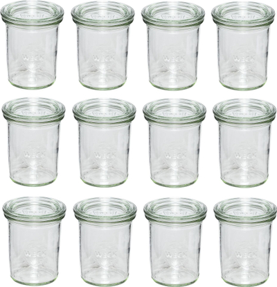 Set gotash qelqi Weck Tumble, 160ml, paketim 12 copë, transparent