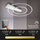 Ndriçues Briloner LED Frame Ø 49,5 cm 25W, 3000lm, hiri